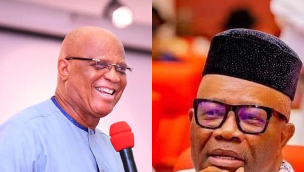 Governor Umo Eno Congratulates Senate President-Elect, Godswill Akpabio, CON