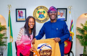 Governor Sanwo-Olu Commends Young Lagos Creative for Handmade Crocheted Jacket