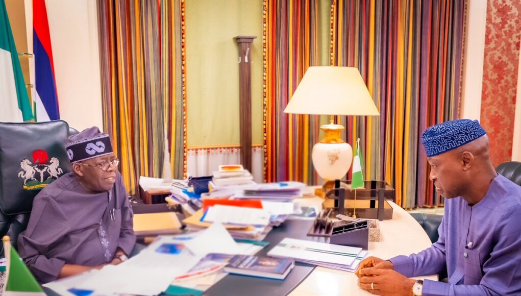 Tinubu Meets Ekiti Governor, Pledges Support for State’s Development Agenda Photo credit: