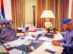 Tinubu Meets Ekiti Governor, Pledges Support for State’s Development Agenda Photo credit: