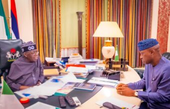 Tinubu Meets Ekiti Governor, Pledges Support for State’s Development Agenda Photo credit: